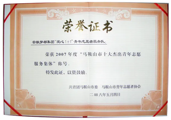 荣誉证书