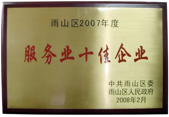 服务业十佳企业
